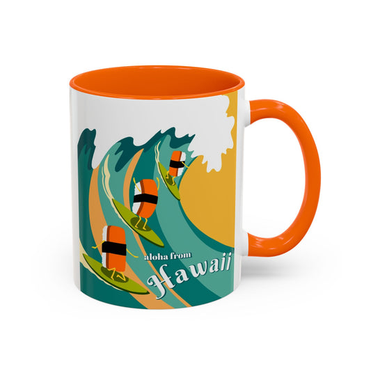 Musubi Hang Ten Orange - Accent Coffee Mug