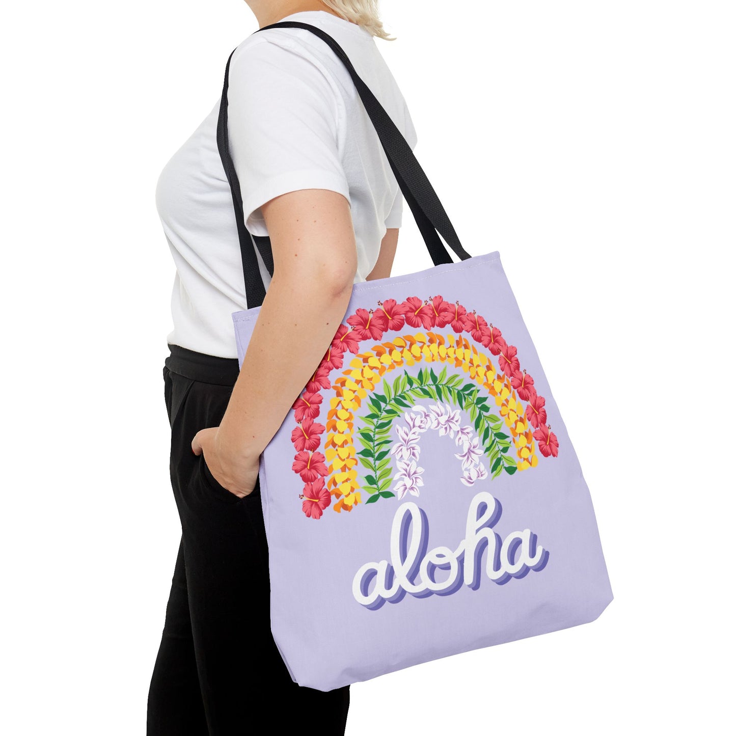 Lei'd Back Periwinkle - All-Over Print Tote Bag