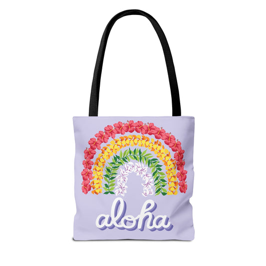 Lei'd Back Periwinkle - All-Over Print Tote Bag