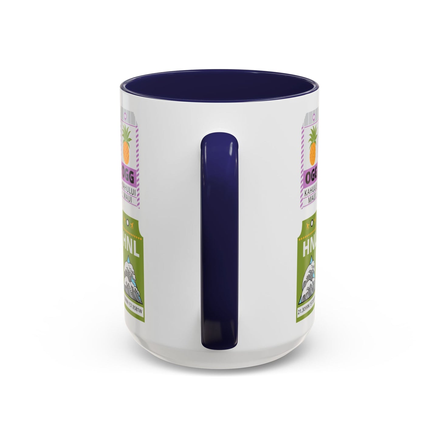 Bag Tag Navy - Accent Coffee Mug