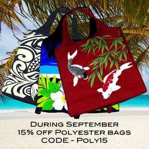 During September Get 15% off Polyester Bags