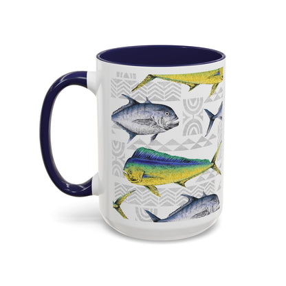 Fish & Poi Navy - Accent Coffee Mug