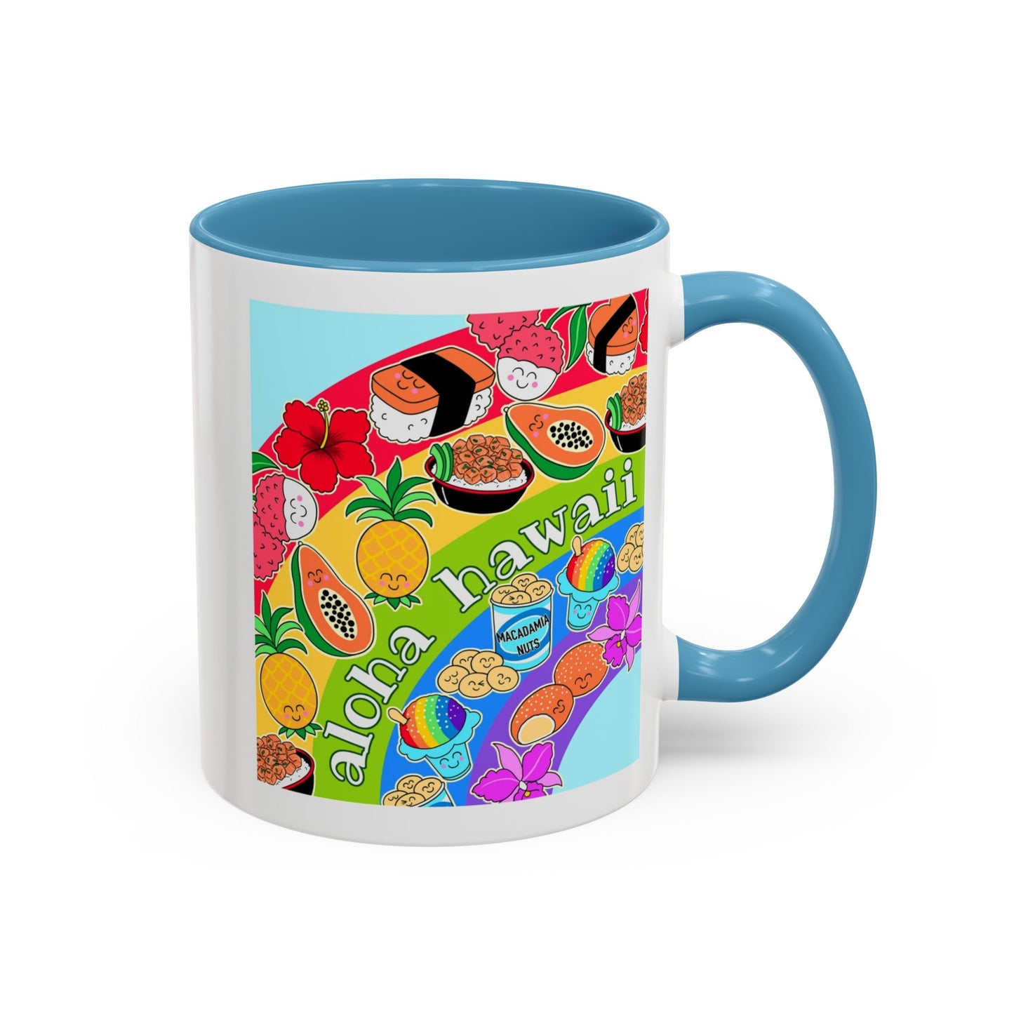 Rainbow Delights Blue - Accent Coffee Mug