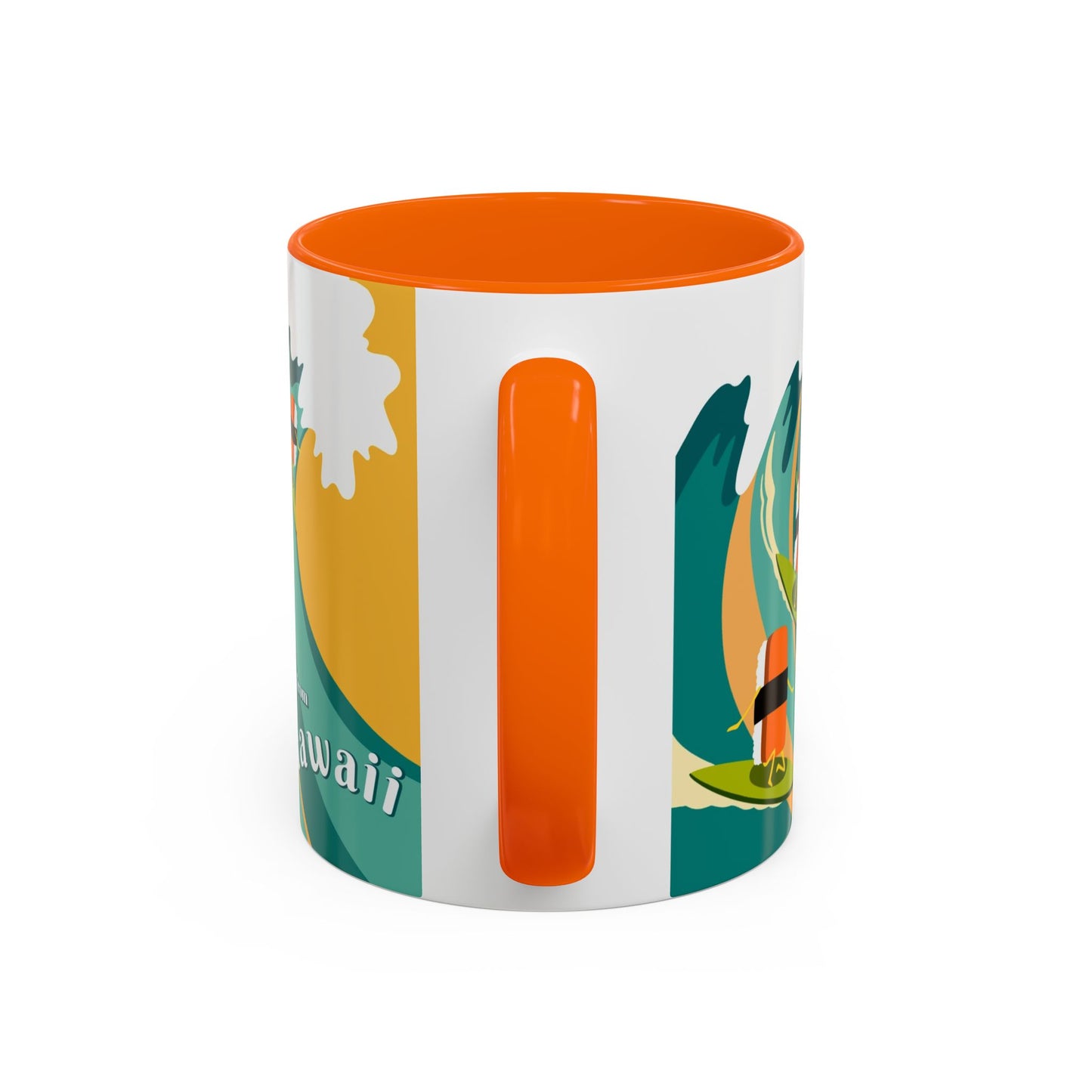 Musubi Hang Ten Orange - Accent Coffee Mug