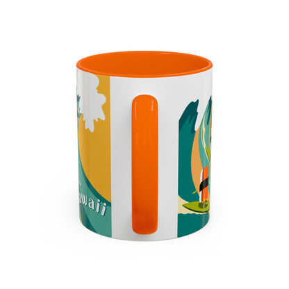 Musubi Hang Ten Orange - Accent Coffee Mug