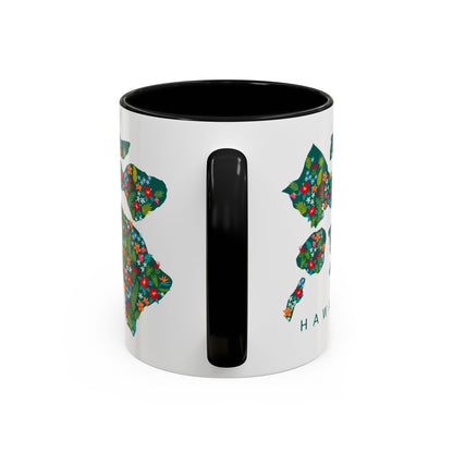Islands in Bloom Black - Accent Coffee Mug