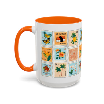 Stamp Album Orange - Accent Coffee Mug