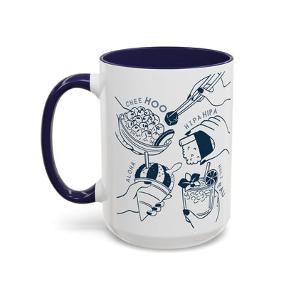 Hipa Hipa Hands Navy - Accent Coffee Mug