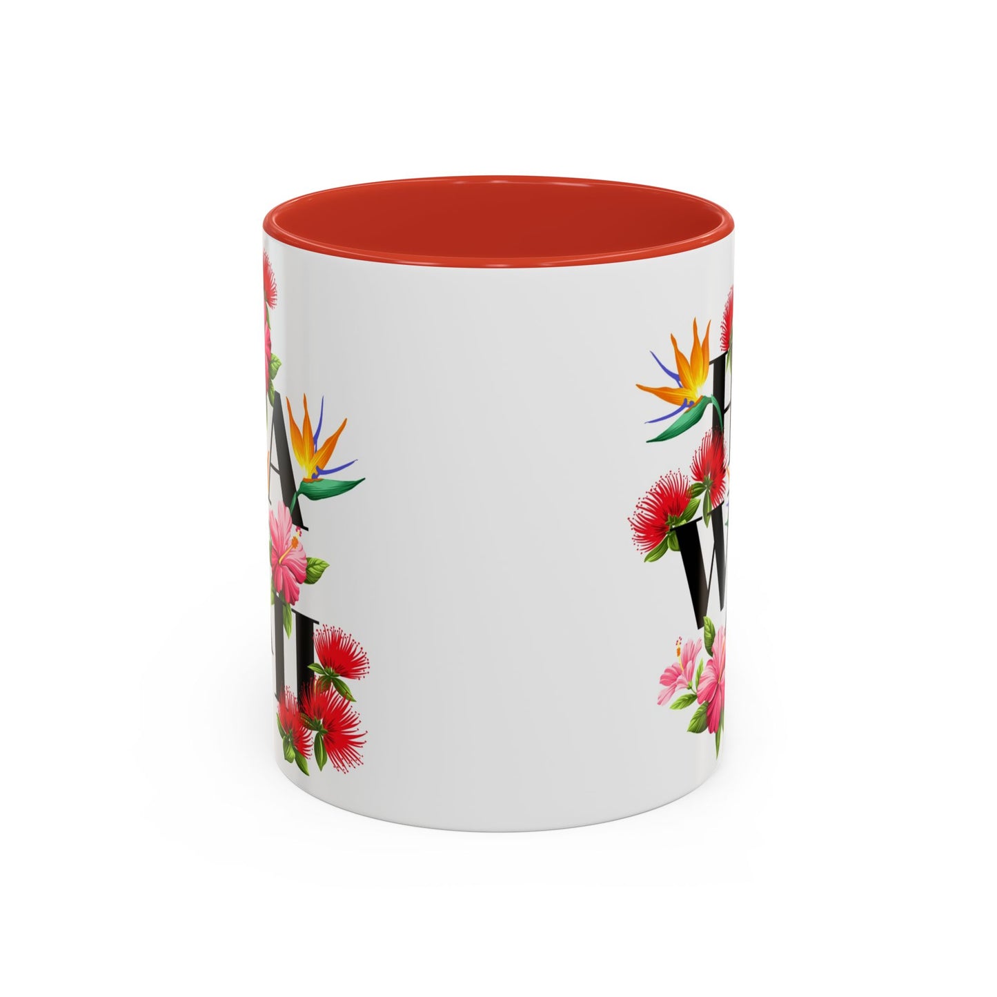 Hawaii Bloomin Red - Accent Coffee Mug