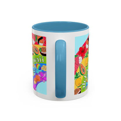 Rainbow Delights Blue - Accent Coffee Mug
