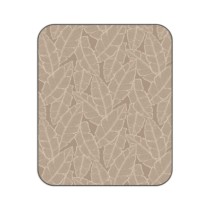 Leafcut Taupe Beach, Picnic & Play Blanket