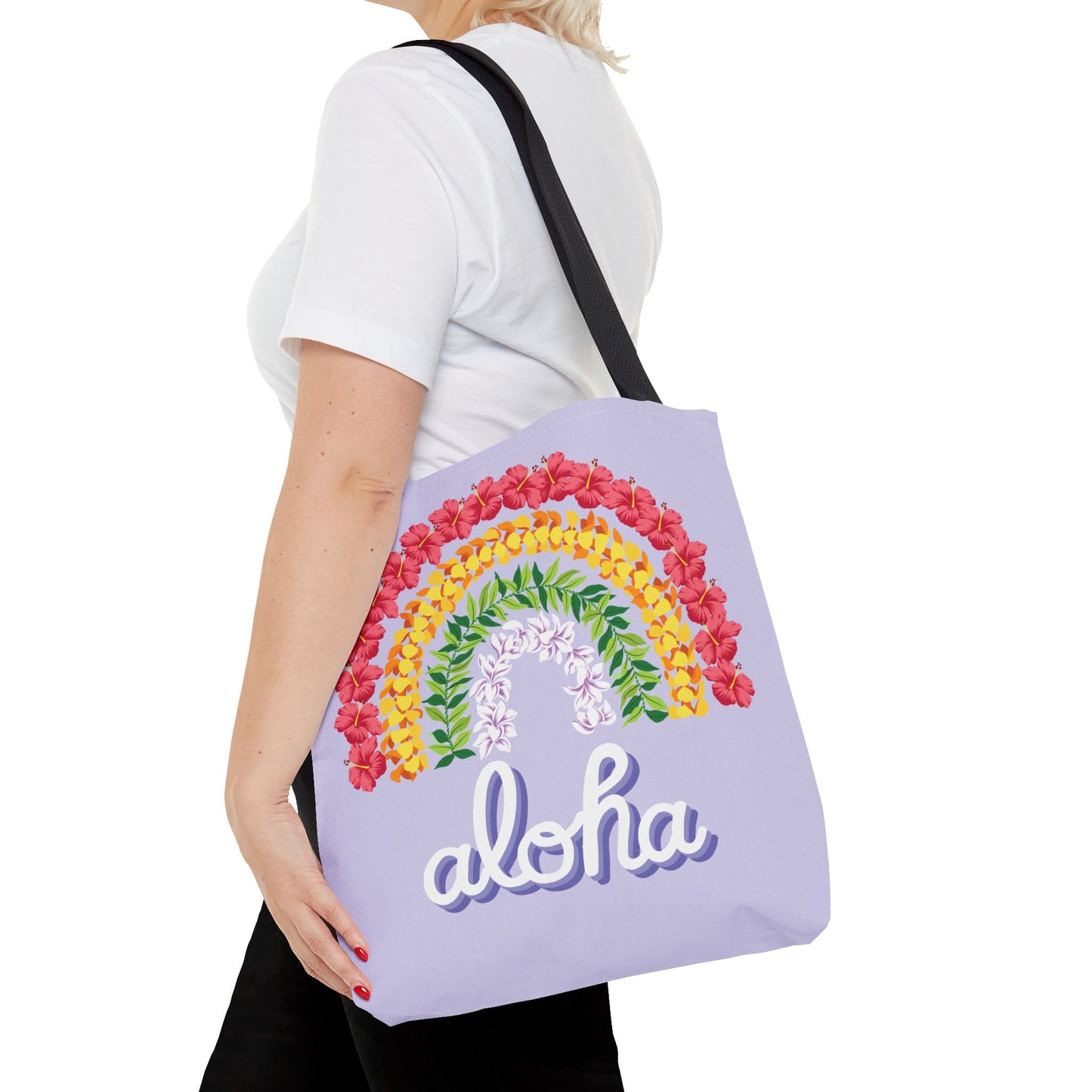 Lei'd Back Periwinkle - All-Over Print Tote Bag
