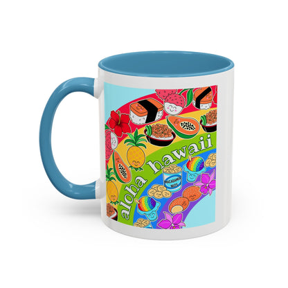 Rainbow Delights Blue - Accent Coffee Mug