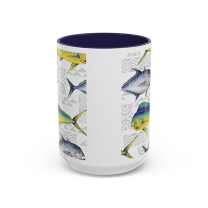 Fish & Poi Navy - Accent Coffee Mug