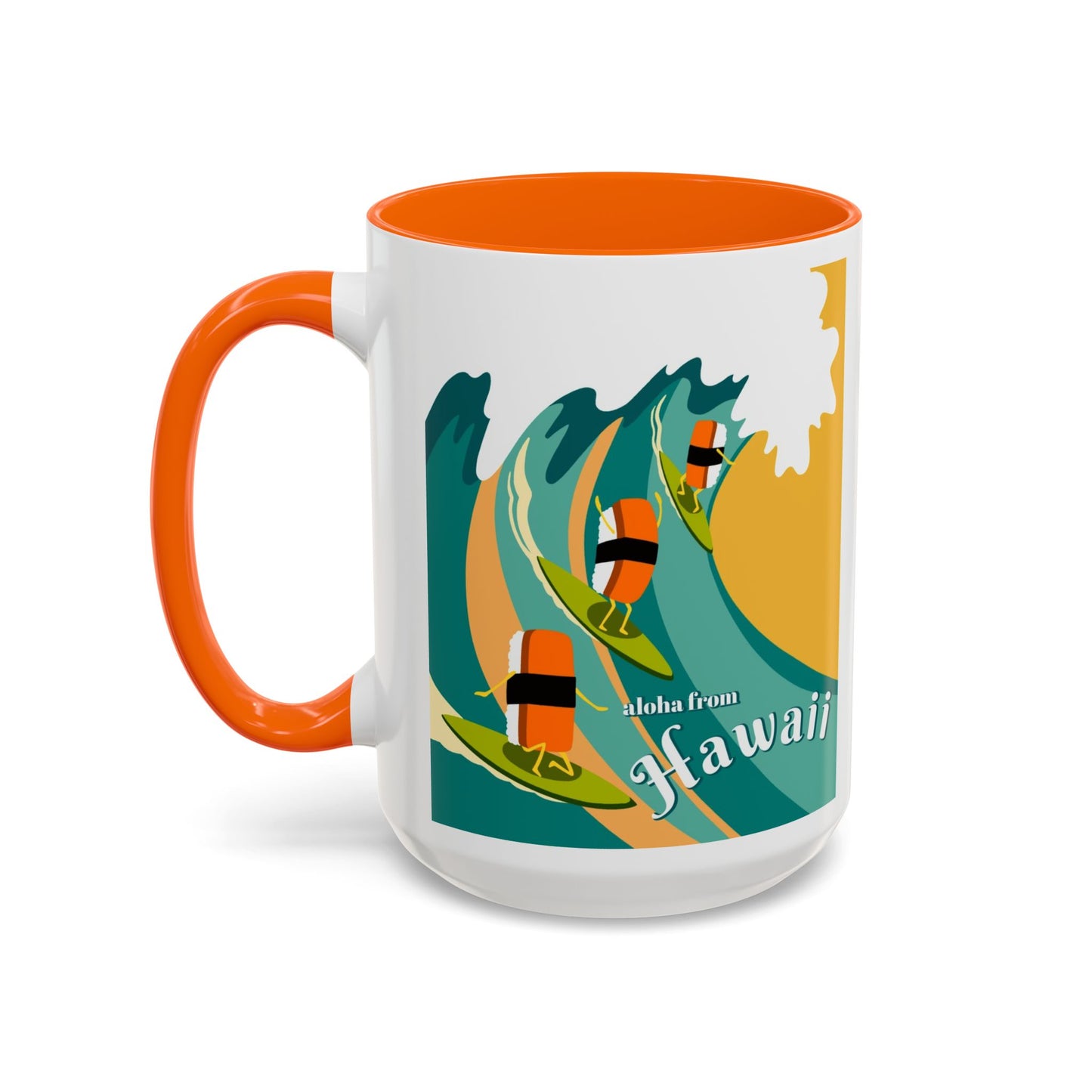 Musubi Hang Ten Orange - Accent Coffee Mug