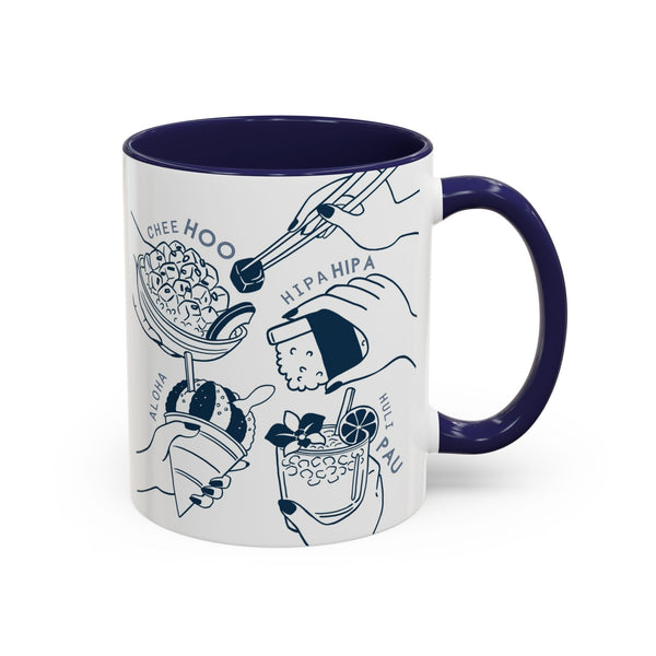 Hipa Hipa Hands Navy - Accent Coffee Mug