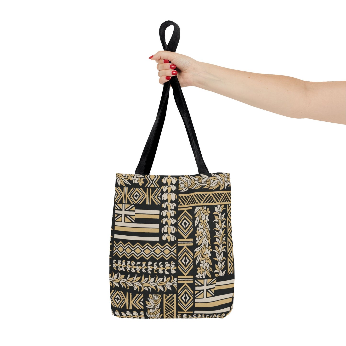 Kahua Black - All-Over Print Tote Bag