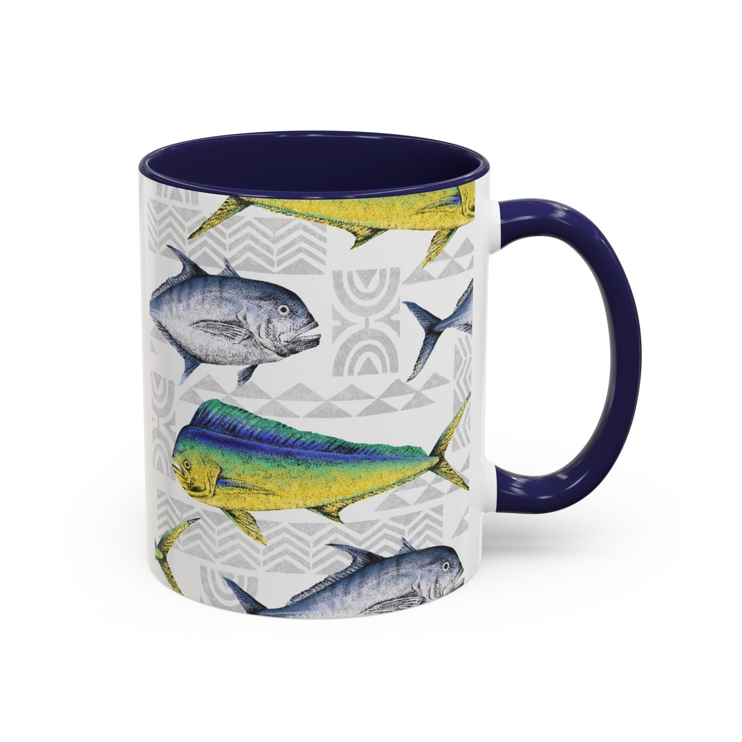 Fish & Poi Navy - Accent Coffee Mug