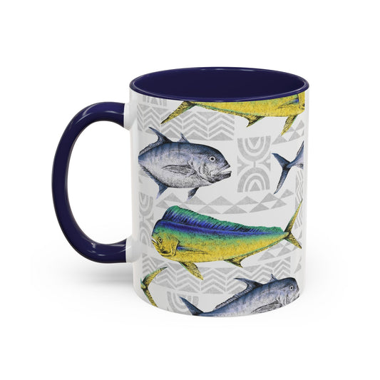 Fish & Poi Navy - Accent Coffee Mug