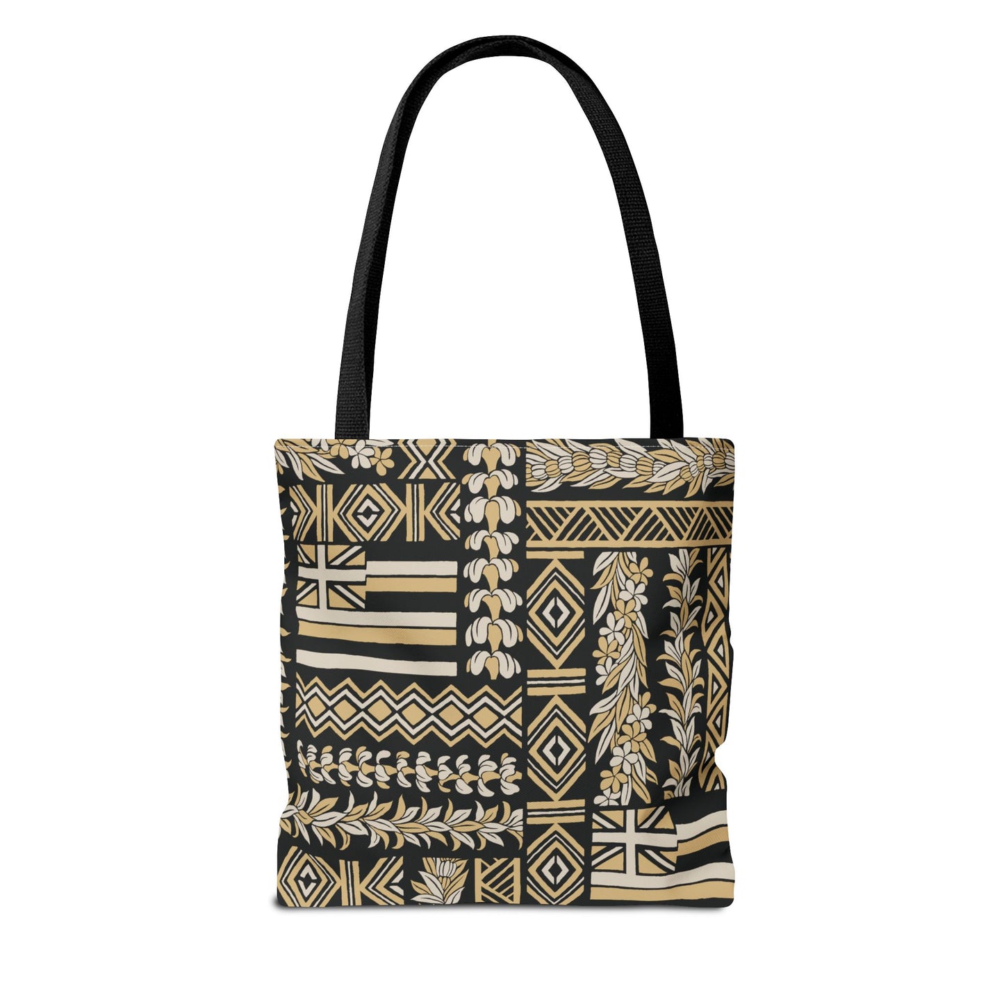Kahua Black - All-Over Print Tote Bag