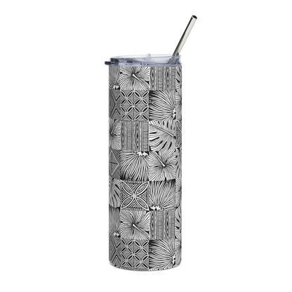 Boxy Black/White - Stainless Steel Tumbler
