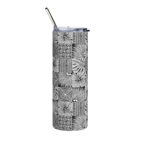 Boxy Black/White - Stainless Steel Tumbler