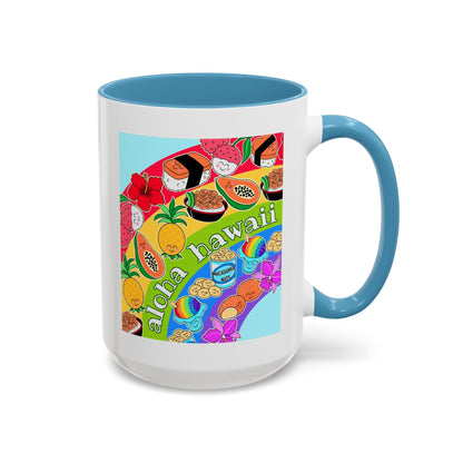 Rainbow Delights Blue - Accent Coffee Mug