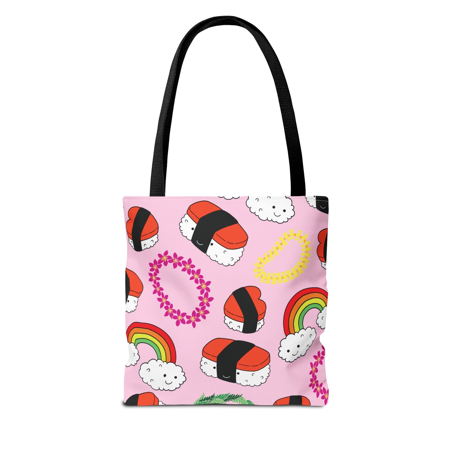 Musubi Clouds Pink - All-Over Print Tote Bag