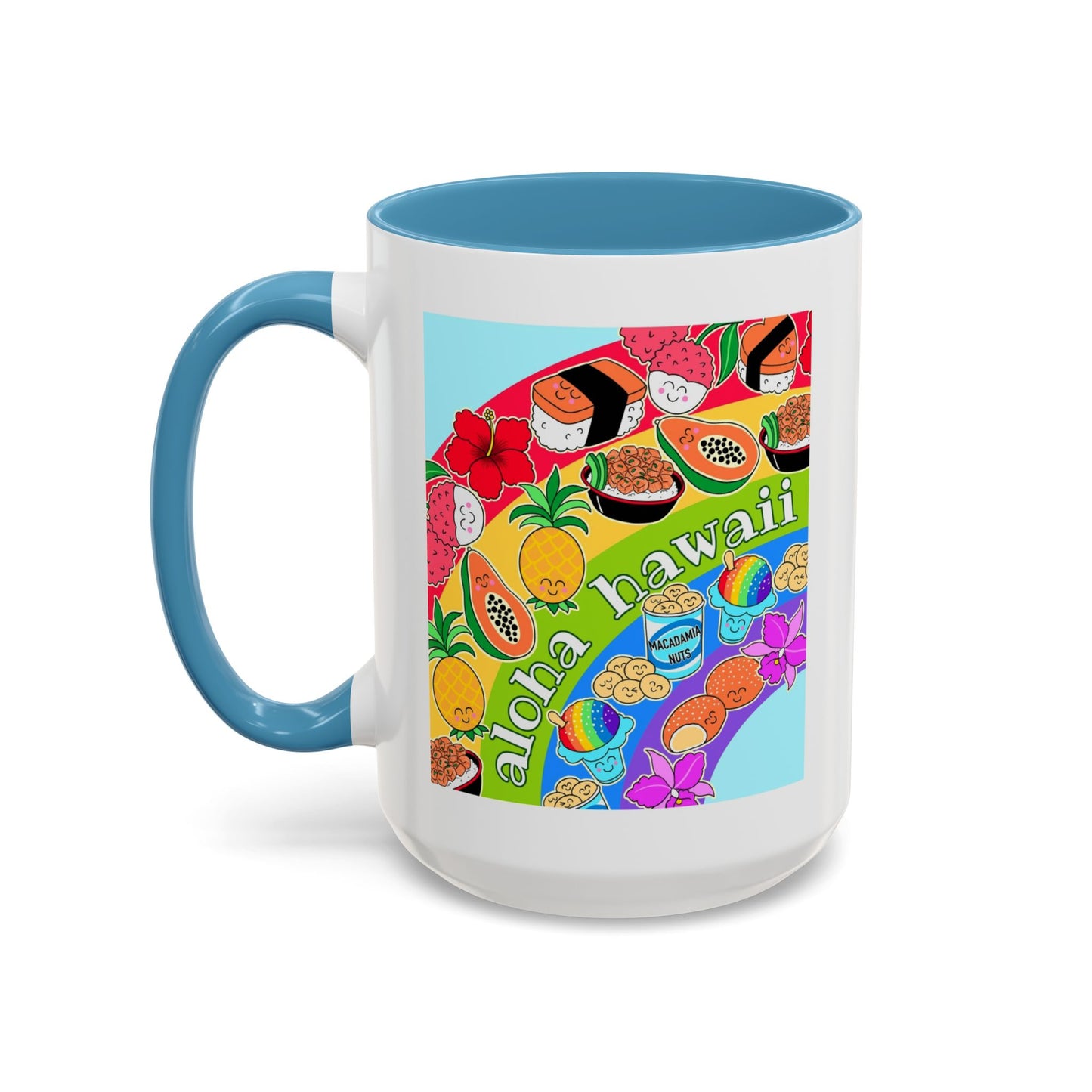 Rainbow Delights Blue - Accent Coffee Mug
