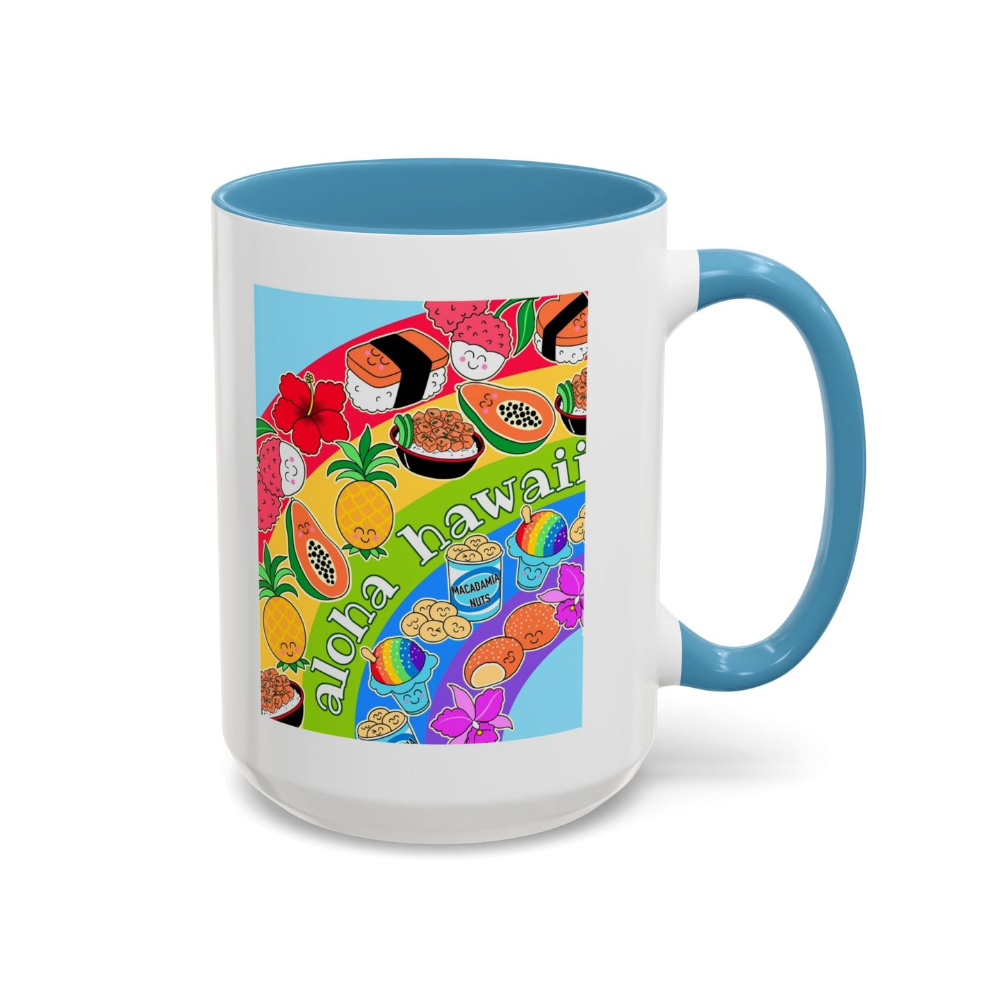 Rainbow Delights Blue - Accent Coffee Mug