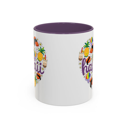 Heart of Hawaii Purple - Accent Coffee Mug