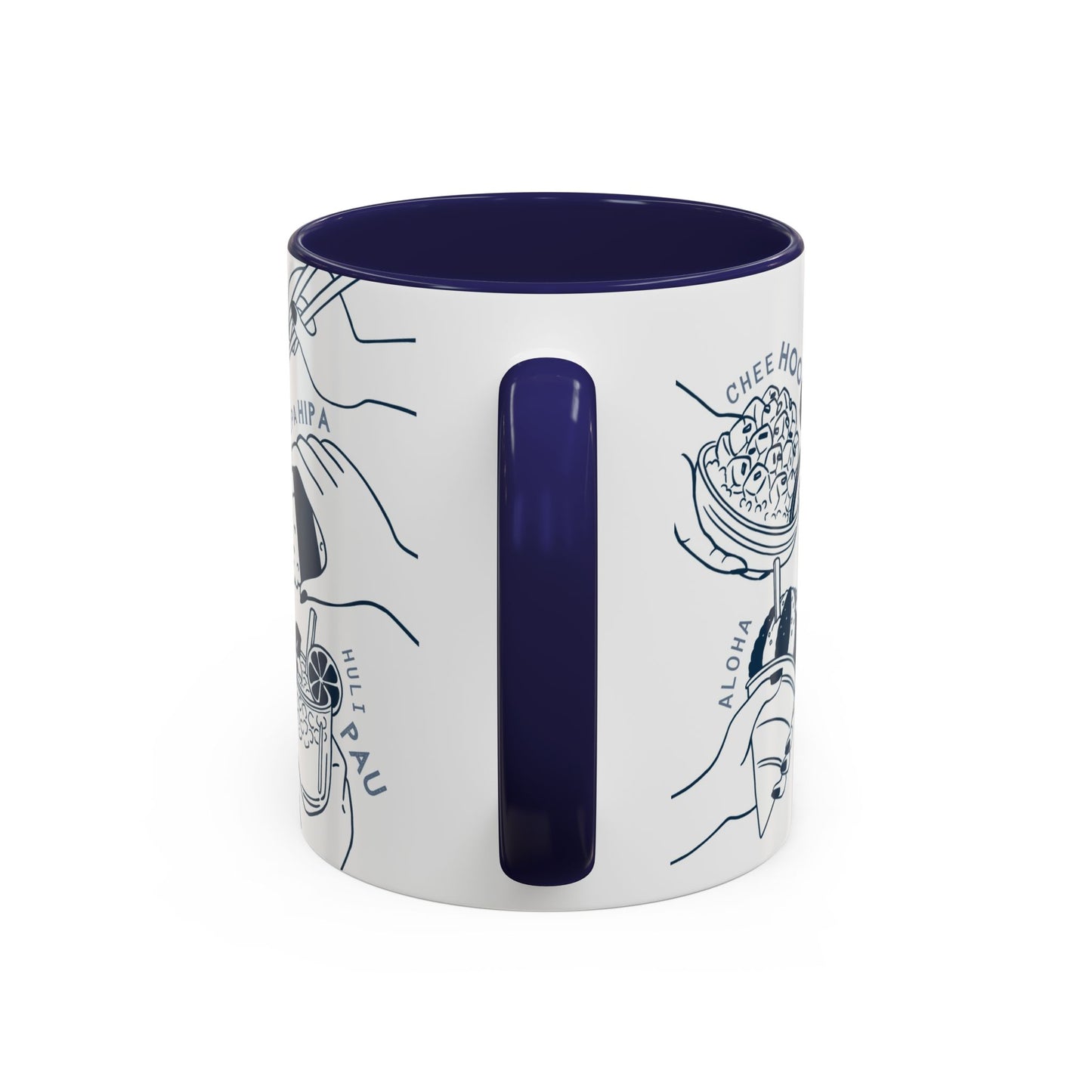 Hipa Hipa Hands Navy - Accent Coffee Mug