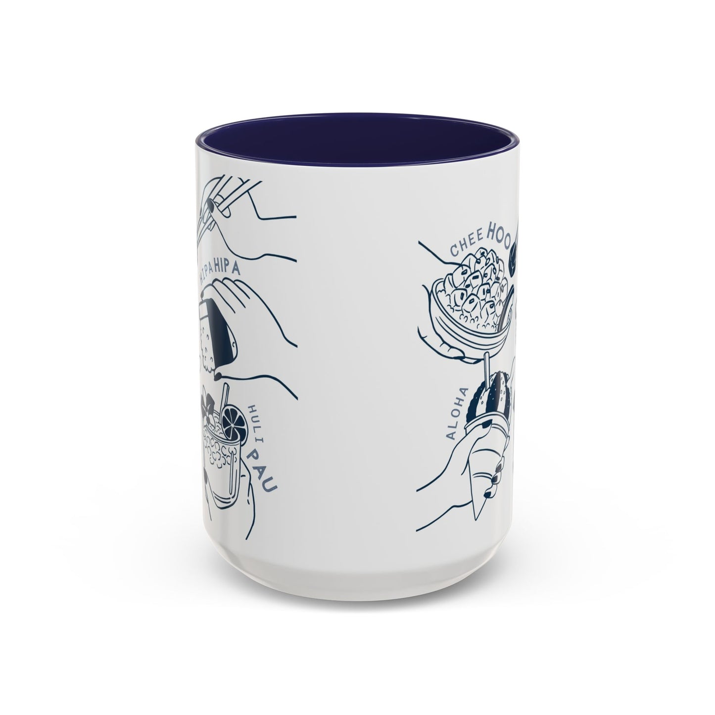 Hipa Hipa Hands Navy - Accent Coffee Mug