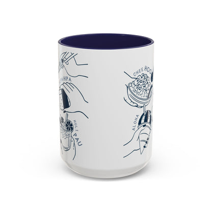 Hipa Hipa Hands Navy - Accent Coffee Mug