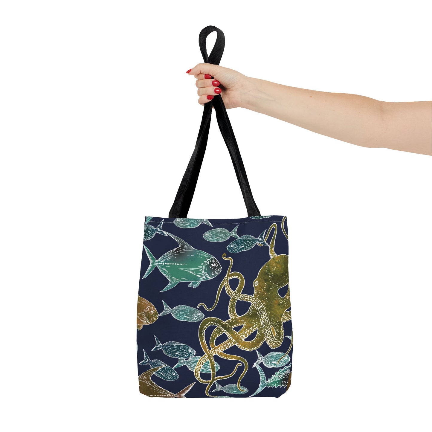 Tako Tackle Navy - All-Over Print Tote Bag