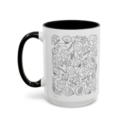 Color Me Cravings Black - Accent Coffee Mug