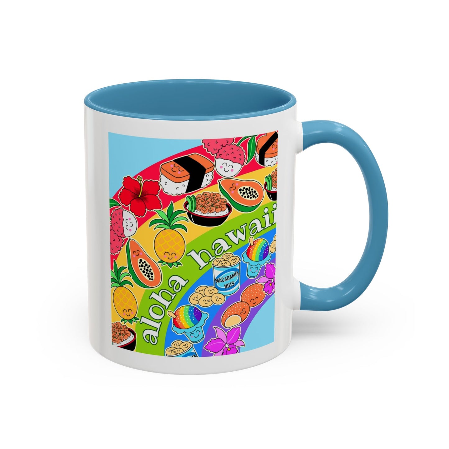 Rainbow Delights Blue - Accent Coffee Mug