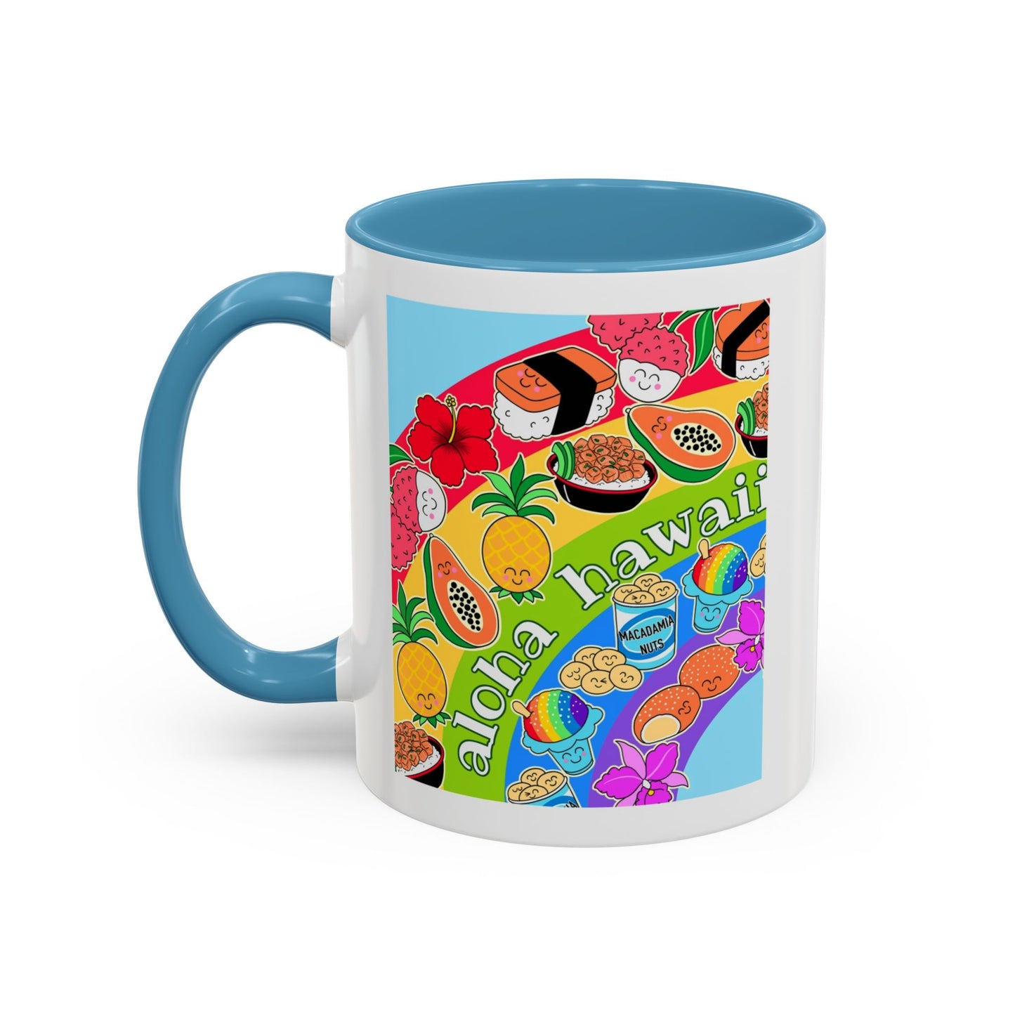 Rainbow Delights Blue - Accent Coffee Mug