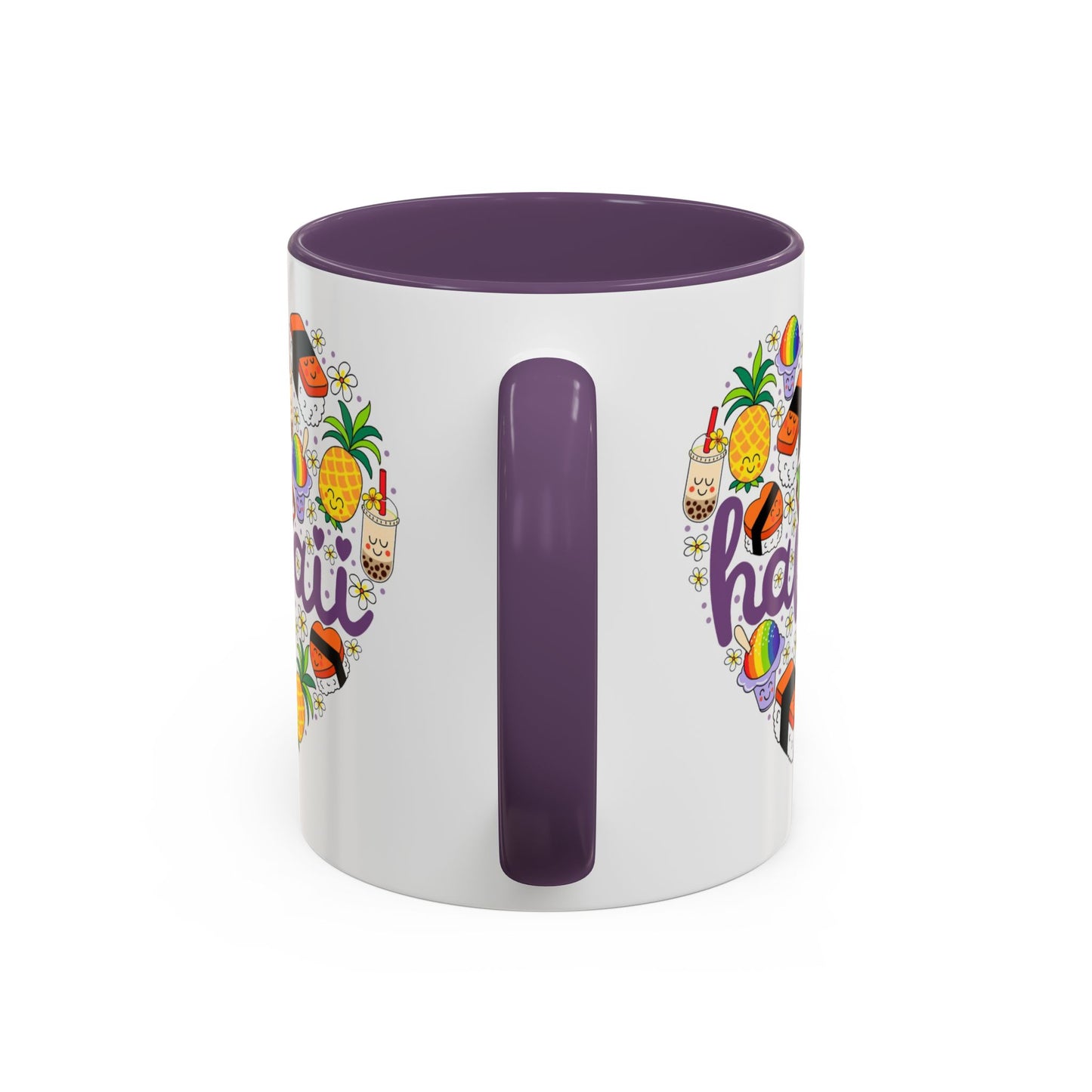 Heart of Hawaii Purple - Accent Coffee Mug