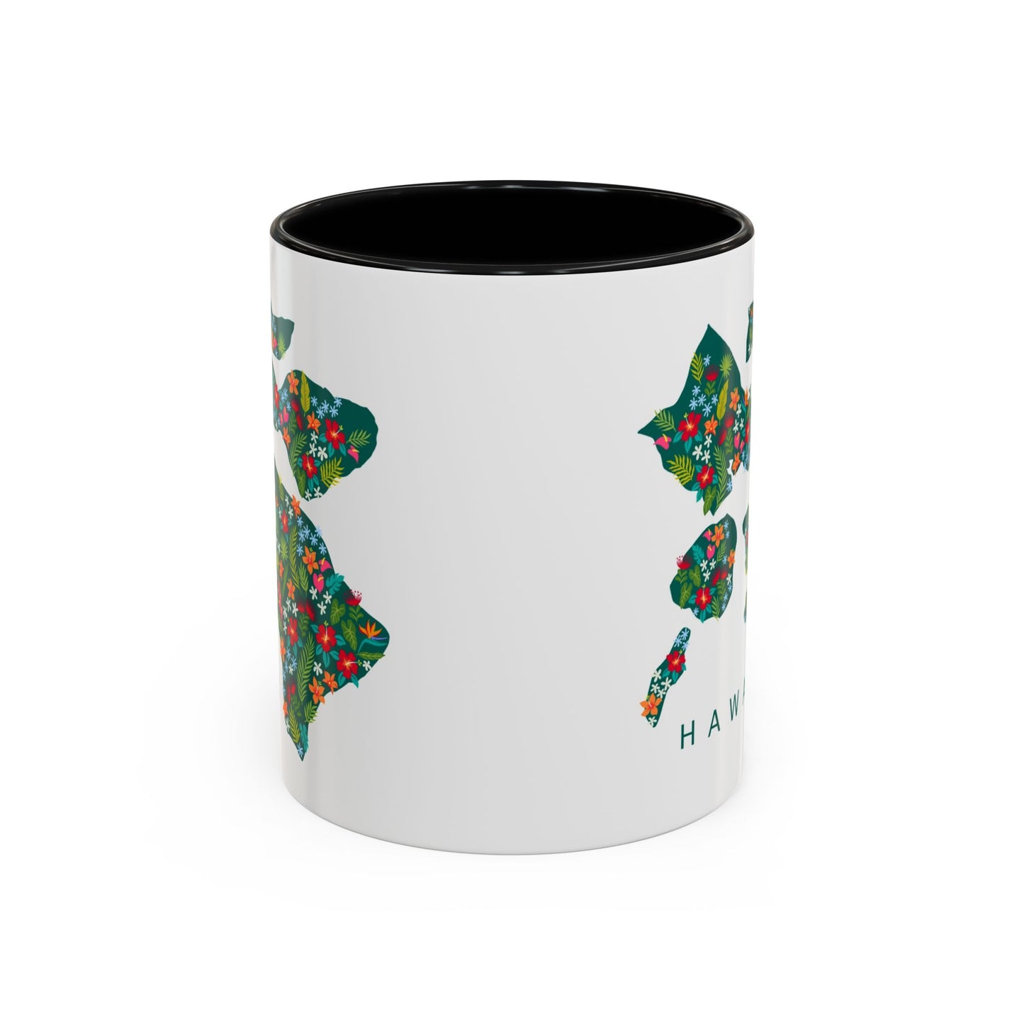 Islands in Bloom Black - Accent Coffee Mug