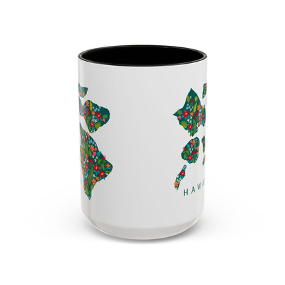 Islands in Bloom Black - Accent Coffee Mug
