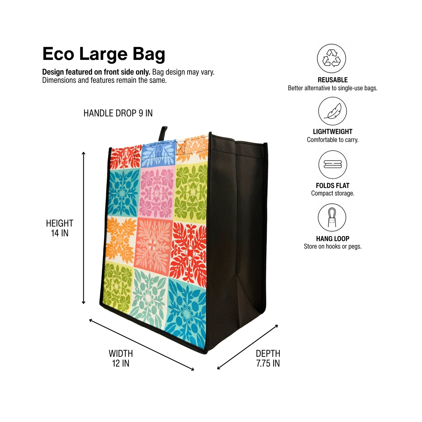 Eco Fish & Poi Black - Large Eco
