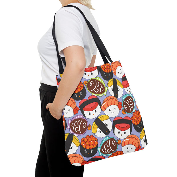 Sushi Bar Periwinkle - All-Over Print Tote Bag