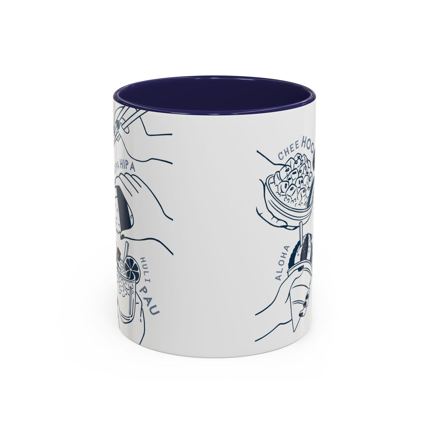 Hipa Hipa Hands Navy - Accent Coffee Mug