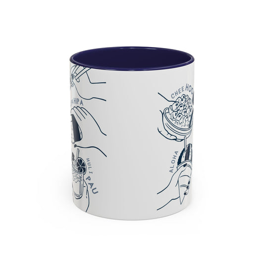 Hipa Hipa Hands Navy - Accent Coffee Mug