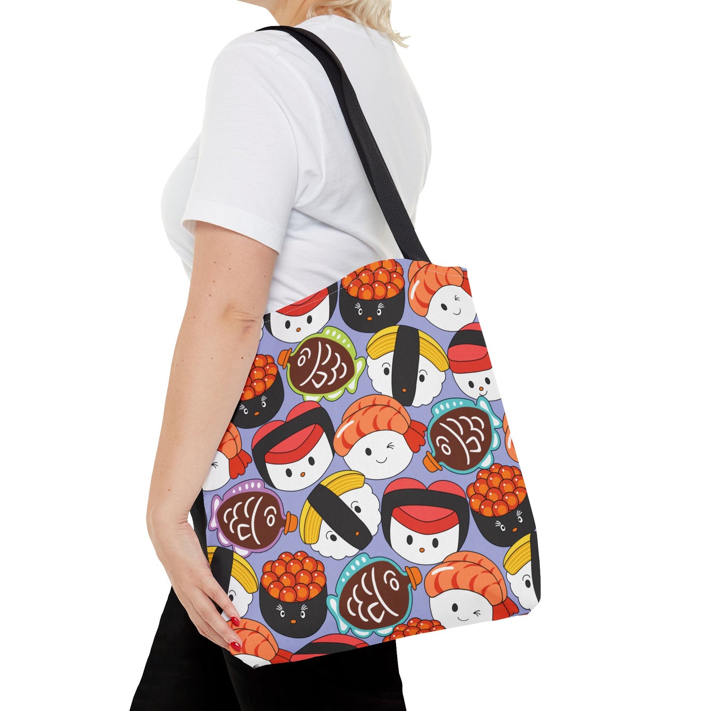 Sushi Bar Periwinkle - All-Over Print Tote Bag
