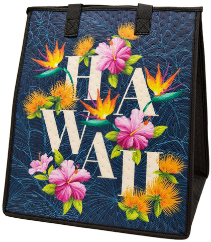 Hawaii Bloomin Navy - Large Insulated