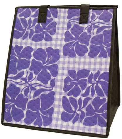 Hibiscus Cut Purple - Large Insulated