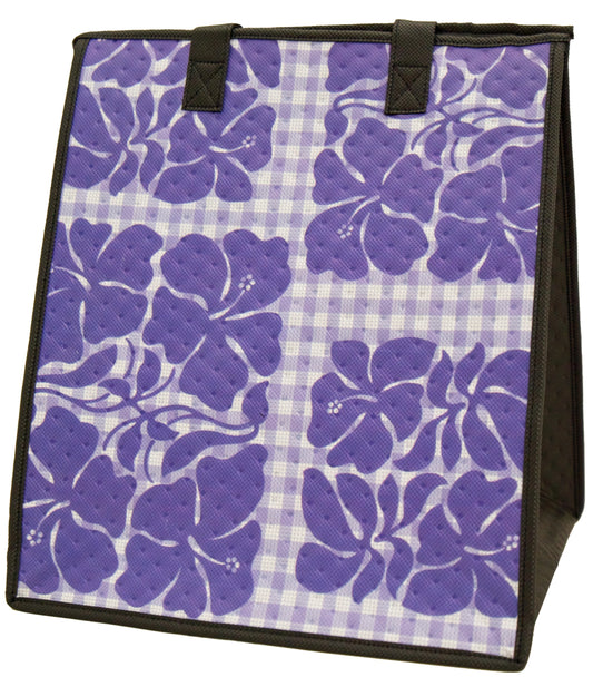 Hibiscus Cut Purple - Large Insulated