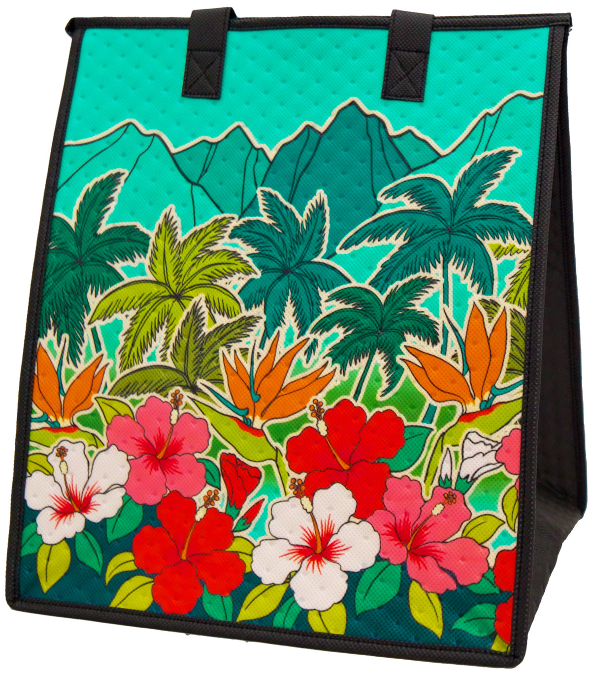 Hibiscus Horizon Aqua - Large Insulated